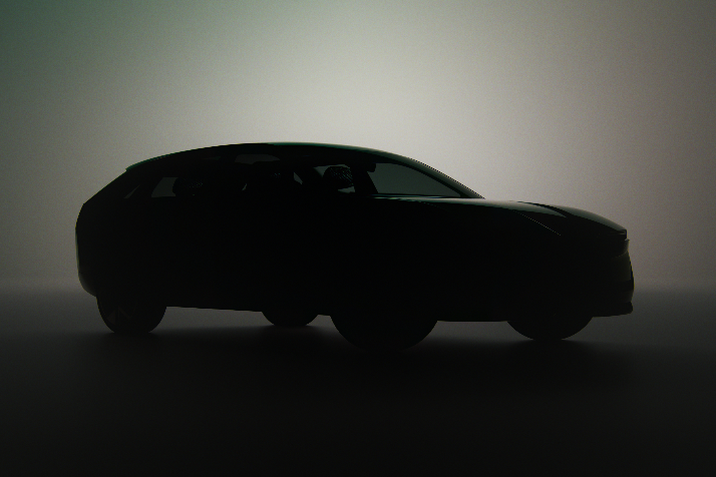 Az új skoda sziluette. Homályos autó